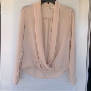 Blush chiffon top